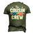 Cousin Crew 4Th Of July Patriotic American Matching Men's 3D T-Shirt Back Print Army Green