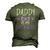 Cute Graphic Daddy Is My Superhero With A Mask Men's 3D T-Shirt Back Print Army Green