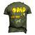 Dad Of The Bee Day Girl Hive Party Birthday Sweet Men's 3D T-shirt Back Print Army Green