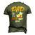 Dad Of The Bee Day Girl Hive Party Matching Birthday Men's 3D T-Shirt Back Print Army Green