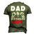 Dad Of Birthday Boy Time To Level Up Video Game Birthday Men's 3D T-shirt Back Print Army Green