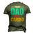 Your Dad Is My Cardio Romantic For Her Men's 3D T-Shirt Back Print Army Green