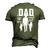 Mens Dad Sons First Hero Daughters Love For Fathers Day Men's 3D T-Shirt Back Print Army Green