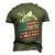 Daddio Of The Patio Usa Flag Patriotic Bbq Dad 4Th Of July Men's 3D T-shirt Back Print Army Green