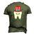 Dental Tooth Uncle Sam Hat 4Th Of July Usa Flag Dentist Men's 3D T-Shirt Back Print Army Green