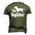 The Dogfather Dog Glen Of Imaal Terrier Men's 3D T-Shirt Back Print Army Green