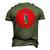 Dominica Flag Sisserou Parrot Men's 3D T-Shirt Back Print Army Green