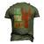 This Dude Rocks Rock N Roll Heavy Metal Devil Horns Men's 3D T-Shirt Back Print Army Green