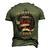 Duquette Blood Runs Through My Veins Name Men's 3D Print Graphic Crewneck Short Sleeve T-shirt Army Green