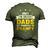 Family 365 The Greatest Dads Get Promoted To Grampy Grandpa Men's 3D T-Shirt Back Print Army Green