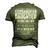 Father Grandpa Step Dad I Have A Freaking Awesome Daughter 118 Family Dad Men's 3D Print Graphic Crewneck Short Sleeve T-shirt Army Green