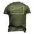 For First Fathers Day New Dad To Be From 2018 Ver2 Men's 3D T-Shirt Back Print Army Green