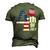 Fourth Of July United States Of America Us Flag 4Th Of July Men's 3D T-shirt Back Print Army Green