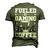 Fueled By Gaming And Coffee Video Gamer Gaming Men's 3D T-shirt Back Print Army Green