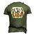 God Bless The Usa - Christian 4Th Of July Men's 3D T-shirt Back Print Army Green