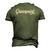 Greenpoint Brooklyncool Retro New York City Men's 3D T-Shirt Back Print Army Green
