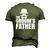 The Grooms Father Wedding Costume Father Of The Groom Men's 3D T-Shirt Back Print Army Green