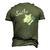 Happy Smile Dog Pet Lover Men's 3D T-Shirt Back Print Army Green