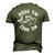 Hookem And Cookem Fishing Men's 3D T-Shirt Back Print Army Green