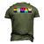Human Lgbt Flag Gay Pride Month Transgender Men's 3D T-Shirt Back Print Army Green