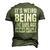 Its Weird Being The Same Age As Old People V31 Men's 3D T-shirt Back Print Army Green