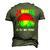 Jamaica Here We Come Jamaica Calling Men's 3D T-Shirt Back Print Army Green