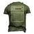 Mens Jordanian Dad Nutrition Facts National Pride For Dad Men's 3D T-Shirt Back Print Army Green