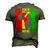 Juneteenth Is My Independence Day 4Th July Black Afro Flag Men's 3D T-shirt Back Print Army Green