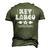 Key Largo Florida Fish Ocean Life Men's 3D T-Shirt Back Print Army Green