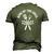King Of The Grill For Dad Bbq Chef Grilling Men's 3D T-Shirt Back Print Army Green