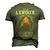As A Leroux I Have A 3 Sides And The Side You Never Want To See Men's 3D T-shirt Back Print Army Green