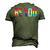 Be You Lgbt Flag Gay Pride Month Transgender Rainbow Lesbian Men's 3D T-Shirt Back Print Army Green