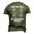 Life Is Full Of Important Choices Types Of Baseball Men's 3D T-Shirt Back Print Army Green