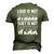 Loud Is Not Strong Quiet Is Not Weak Introvert Silent Quote Men's 3D T-Shirt Back Print Army Green