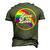 Love Is Love Rainbow Lgbt Gay Lesbian Pride Men's 3D T-Shirt Back Print Army Green
