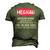 Meghan Name Meghan Hated By Many Loved By Plenty Heart On Her Sleeve Men's 3D T-shirt Back Print Army Green