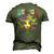 Merica African American Flag Bandana 4Th Of July Queen Men's 3D T-Shirt Back Print Army Green