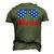 Merica Patriotic American Flag Pride Fourth Of July T V2 Men's 3D T-shirt Back Print Army Green