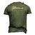 Montauk Retro Style New York Men's 3D T-Shirt Back Print Army Green