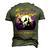My Corgi Rides Shotgun Cool Halloween Protector Witch Dog Men's 3D Print Graphic Crewneck Short Sleeve T-shirt Army Green