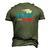 Natty Daddy Fathers Day Men's 3D T-Shirt Back Print Army Green