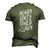 Nerdy Dirty Inked & Curvy Tattoo Woman Girl Nerd Men's 3D T-Shirt Back Print Army Green