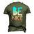 Be Nice Kindness Respect Love Good Vibes Harmony Friendship Men's 3D T-Shirt Back Print Army Green