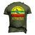 North Shore Beach Hawaii Surfing Surfer Ocean Vintage Men's 3D T-Shirt Back Print Army Green