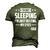 Mens Im Not Sleeping Im Just Resting My Eyes Dad Fathers Day Men's 3D T-shirt Back Print Army Green