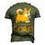 Nothing Runs Like A Corgi Funny Animal Pet Dog Lover V5 Men's 3D Print Graphic Crewneck Short Sleeve T-shirt Army Green