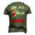 One In A Melon Daddy Dabbing Watermelon Men's 3D T-Shirt Back Print Army Green