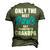 Only The Best Dad Get Promoted To Grandpa Fathers Day T Shirts Men's 3D Print Graphic Crewneck Short Sleeve T-shirt Army Green