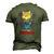 Orange Tabby Gangsta Cat Tattoos Bandana July 4Th Cat Lover Men's 3D T-Shirt Back Print Army Green