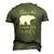Mens Papa Bear Fathers Day This Old Bear Loves His Honey Men's 3D T-Shirt Back Print Army Green